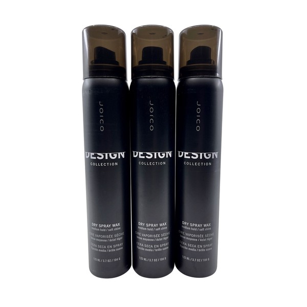 Joico Design Collection Dry Spray Wax Medium Hold Soft Shine 3.7 OZ Set of 3