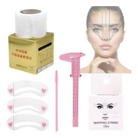 Kit Hilo Entintado+ Vernier+ Rollo Diseño Cejas Microblading