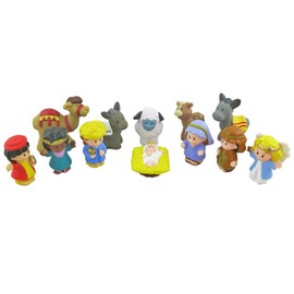Replacement Parts for Fisher Price Little People Christmas Story - J2404 ~ Camel, Donkeys, Sheep, Wise Men, Mary, Joseph, Angel, Baby Jesus, and Calf Figures