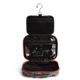 Vera Bradley Premium Cotton Hanging Travel Organizer, Flowers + Feathers