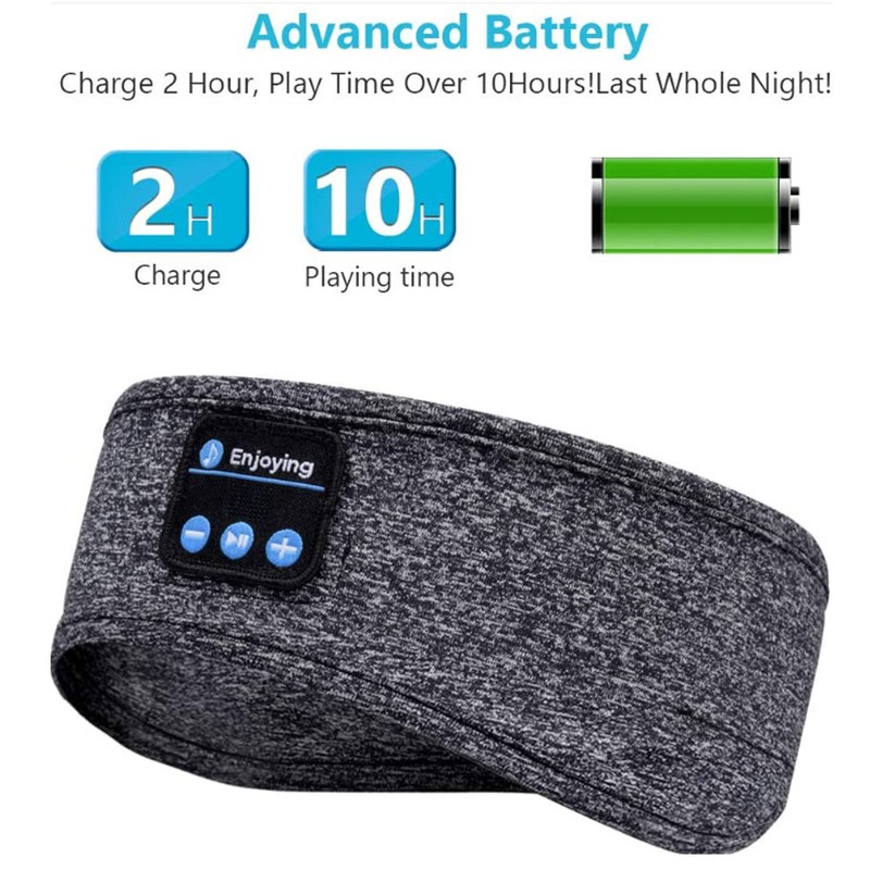 Sports Music Headband Portable USB Sleep Headphone BT Headband for