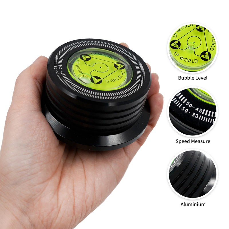 3 in 1 Black Record Weight Stabilizer, Turntable Disc Record