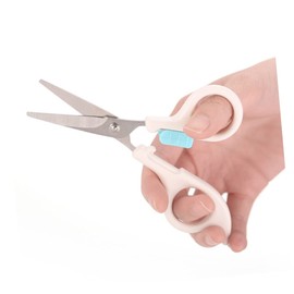 Healvian 2pcs Boy Girl Safety Hairdressing Scissors Set for Boys and Girls Flat Tooth Scissors for Home Use Non-stick Hair Cutting Tools Portable Easy to Carry