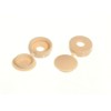 100 Of Screw Cap Cup Washer Hinged Cover Beige For No. 6 & 8 SCREWS