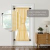 VHC Brands Annie Buffalo Check Farmhouse 72"x40" Door Panel Yellow