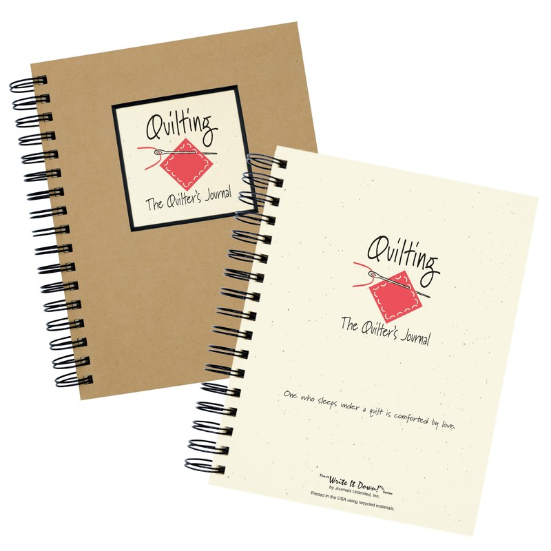 Write it Down series by Journals Unlimited, Guided Journal, Quilting,
