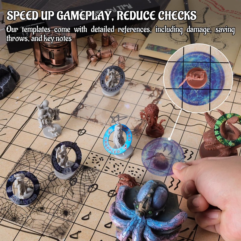 CZYY DND Area of Effect Spell Templates - Set of