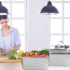 Biugaaufai 5 Pack 1/3 Size Stainless Steel Steam Hotel Pan