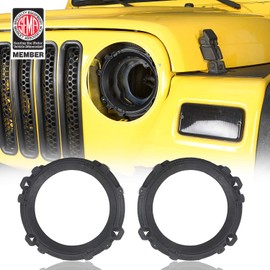 Hooke Road Anillo de sujeción de repuesto para faros delanteros de 7 pulgadas compatible con Jeep Wrangler TJ 97-06