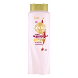 SEDAL Shampoo cido Hialurnico y Vitamina C ideal para cabello seco, dejndolo con luminosidad y nutricin desde la raz hasta las puntas 620 ml          