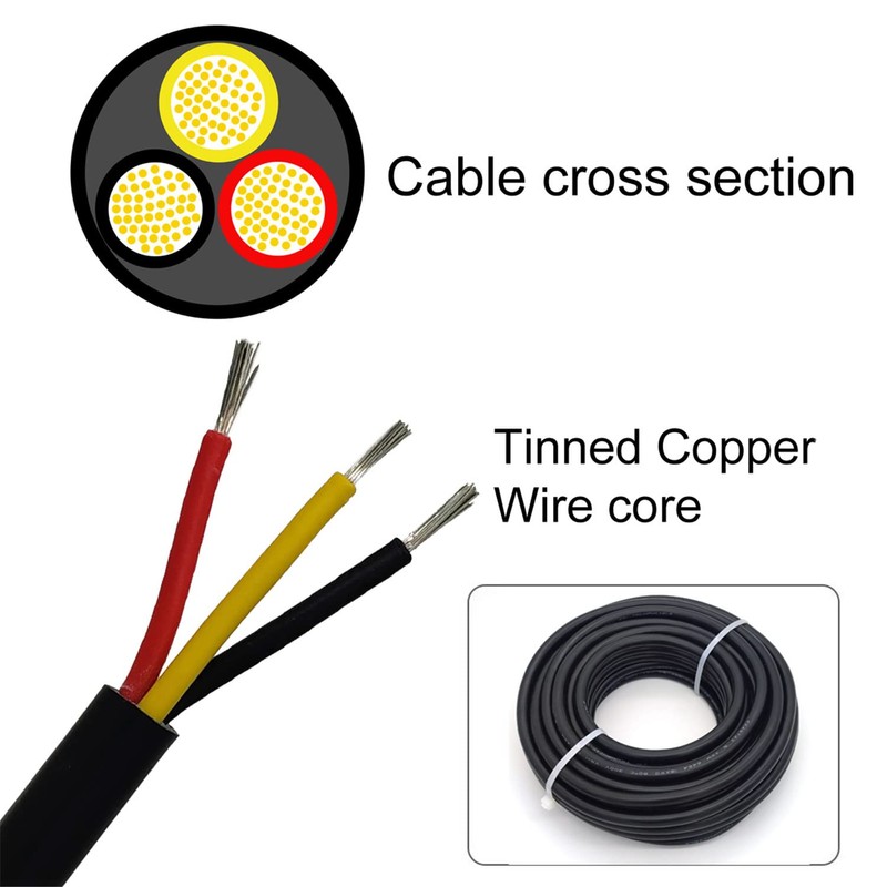 22AWG UL2464 Power Cable Stranded Electrical Wire LED Red &