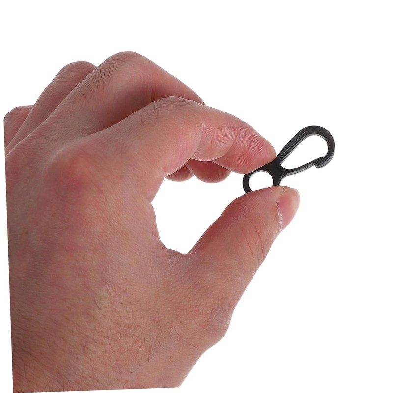 GRIRIW 50pcs Plastic Hooks: Mini 8 Shaped for Outdoor Camping