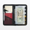 MUJI OHCA3A2S Polyester Passport Case with Clear Pocket, Black, Approx.