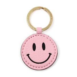 [Standard Factory] Smile Key Chain Key Ring Synthetic Leather, light pink