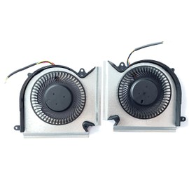 Fleshy Leaf Replacement CPU+GPU Cooling Fan for MSI GE66 10SGS 10SFS 10SF 10UH 10UG 10UE 11UH GP66 Leopard 10UH 10UG 11UG 11UE GL66 MS-1541 MS-1542 Series PABD08008SH N453 PABD08008SH N454