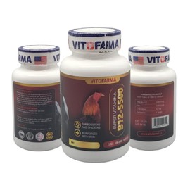 VITOFARMA FOR ROOSTERS : B12-5500 with Iron 100 Tabs