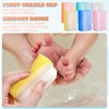 Sunnyray 24 Pcs Bath Sponges Soft Foam Scrubber with Cradle