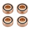 4 Pcs Cutting Board Metal Feet with Screws