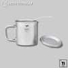 Keith titanium cup with double layers and lid Ti3206