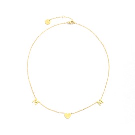 legàmidoro MOM Silver Lettering Necklace Gift for Women, Thoughts for Mothers Stainless Steel, Universal, Stainless Steel, Not Applicable, Stainless Steel