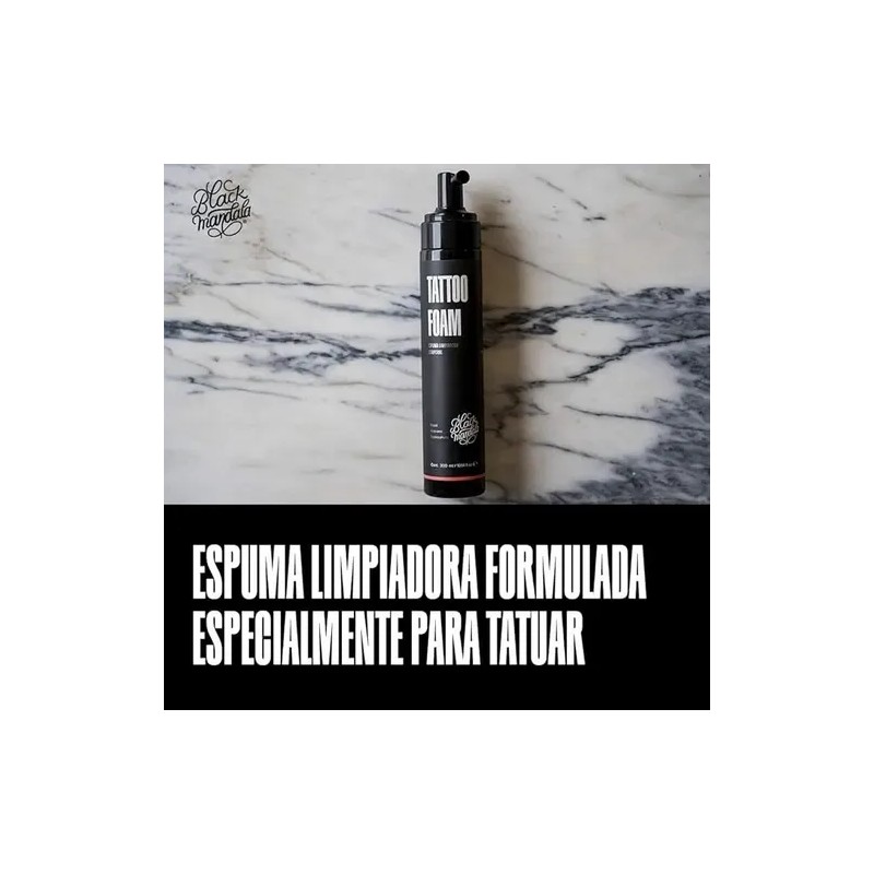 Espuma Limpiador Para Tatuajes Tattoo Foam Black Mandala