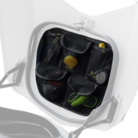 BAKAFOH Front Trunk Lid Organizer Frunk Tool Bag for Can Am Spyder F3 F3-L F3-S F3-T 2015+ Models Accessories - Removable, 5 Mesh Pockets Storage Organizer(Black Style)