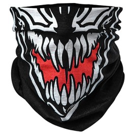 BlackNugget® Printed Multifunctional Scarf with Unusual Design – High Quality Balaclava as Heat and Protective Cloth – Neck Scarf, Face Shield Face Mask – Various Patterns