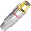 tunghey 6Pack RCA Plug Connectors Coaxial Cable Audio Adapter Gold