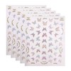 Pack of 5 pink butterfly stickers, exquisite manicure stickers, waterproof