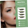 Healvian 4Pairs Eye Makeup Stickers Glittery Green Fake Eyelash Stickers