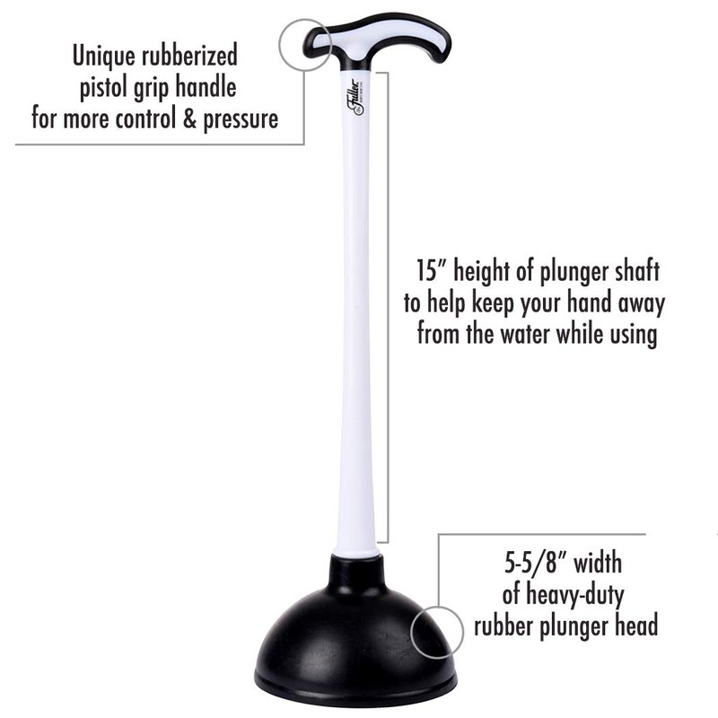 Fuller Brush Bowl Brush & Plunger in Caddy Set– 16-Inch