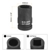 sourcing map 3/4-Inch Drive 12 Point Impact Socket 22mm Metric