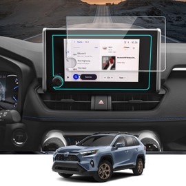 KOOGEN Tempered Glass Screen Protector for Toyota RAV4 2023-2025,Infotainment Navigation Screen Film Compatible With 2025 2024 2023 Car Accessories - 8 inch