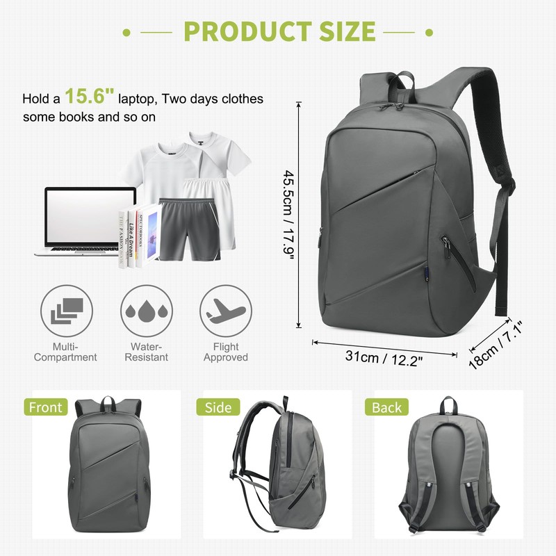 DTGN Travel Backpack Laptop Backpack, 20L Casual Daypack, Weekender Bag
