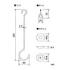 Wake Sangyo MGH-02 Magnetic Clothes Drying for Baths, Long Type,
