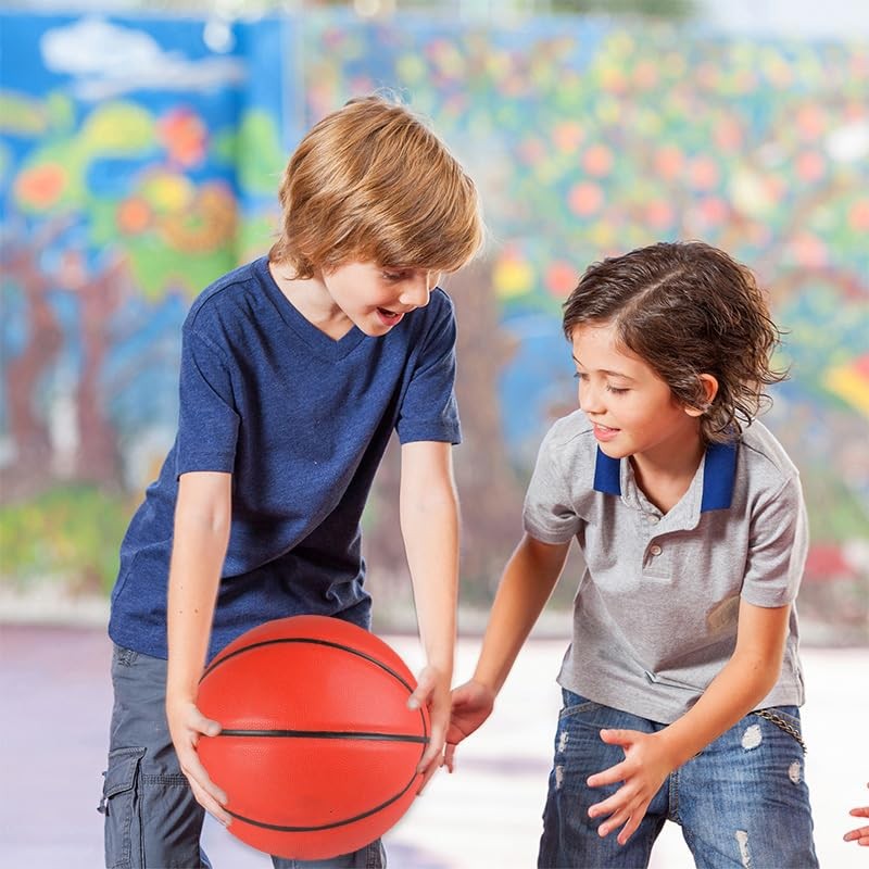 MINDCOLLISION 5/6/7 Smile Basketball, PU Soft Leather Basketball, Good Dribbling