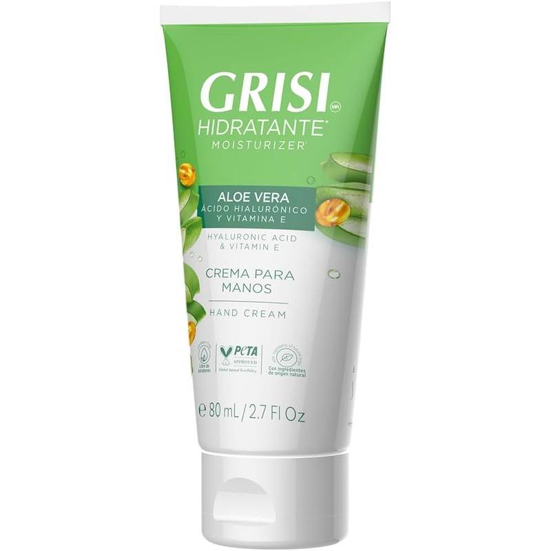 GRISI Crema para Manos con Aloe Vera y Ácido Hialurónico