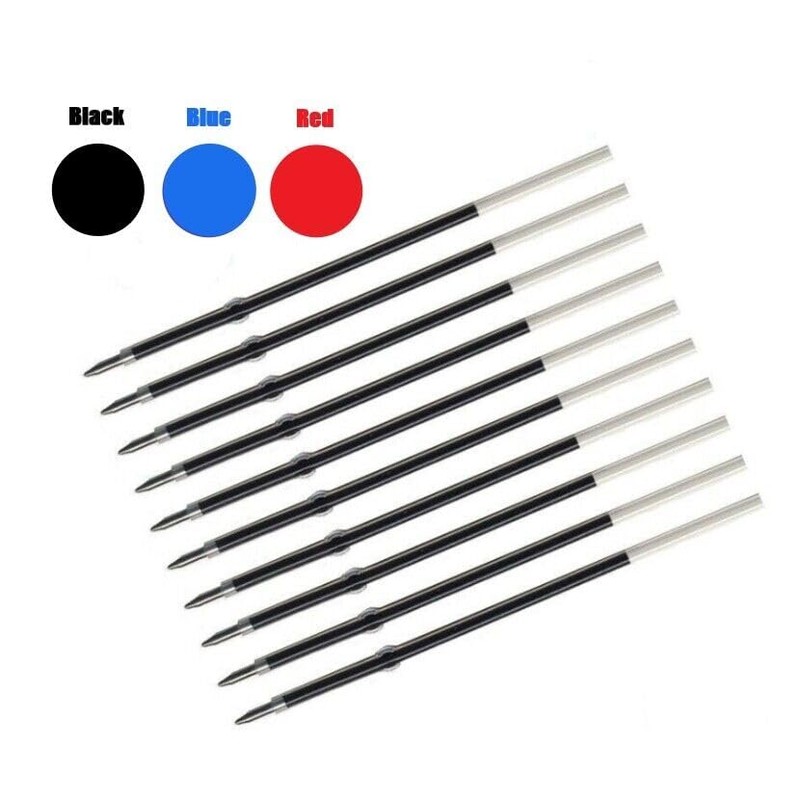 Black Reception Pen Ink Refills, Medium Nib, Ballpoint Refills for