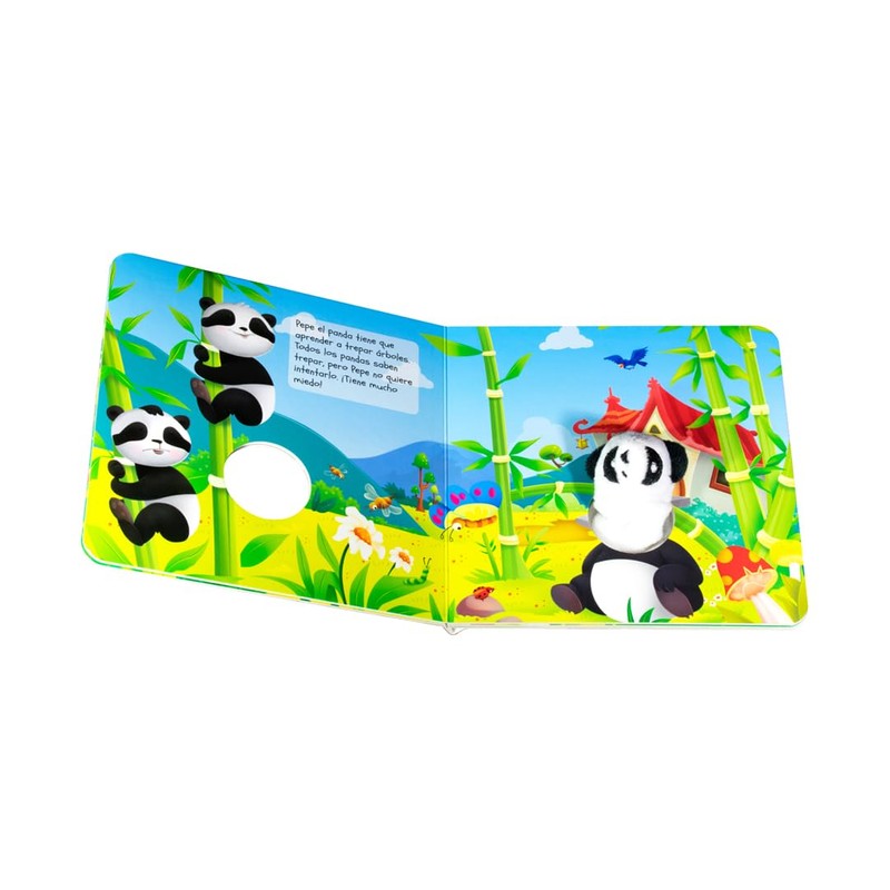 Libro Infantil con Marioneta: Pepe el Panda y la Pelota