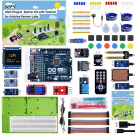 GeeekPi Ultimate Sensor Kit with Original UNO R4 Minima, Smart IoT & Basic Sensor Projects with Tutorials, for Smart Farm, Beginners and Engineers, Includes Various Sensors and Accessories