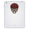 2 x 10cm Red Skull Biker Vinyl Stickers Mountain Bike
