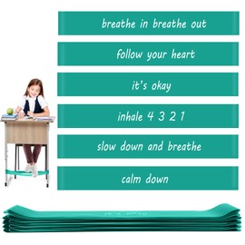 HEYTIMI 24Pcs Chair Bands for Kids with Fidgety Feet Anxiety Sensory Rubber Band Chair Desk Band ADHD Tools Stretchy Fidget Bands for Kids Students (Lake Blue)