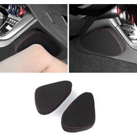 KUNGKIC Toyota GR86 ZN8 Subaru BRZ ZD8 2021 2022 2023 2024 2025 Car Knee Pad Protector Foot Protective Pad Pillow Knee Pads Supporter Suede Accessories Car Accessories Set of 2 Red Line
