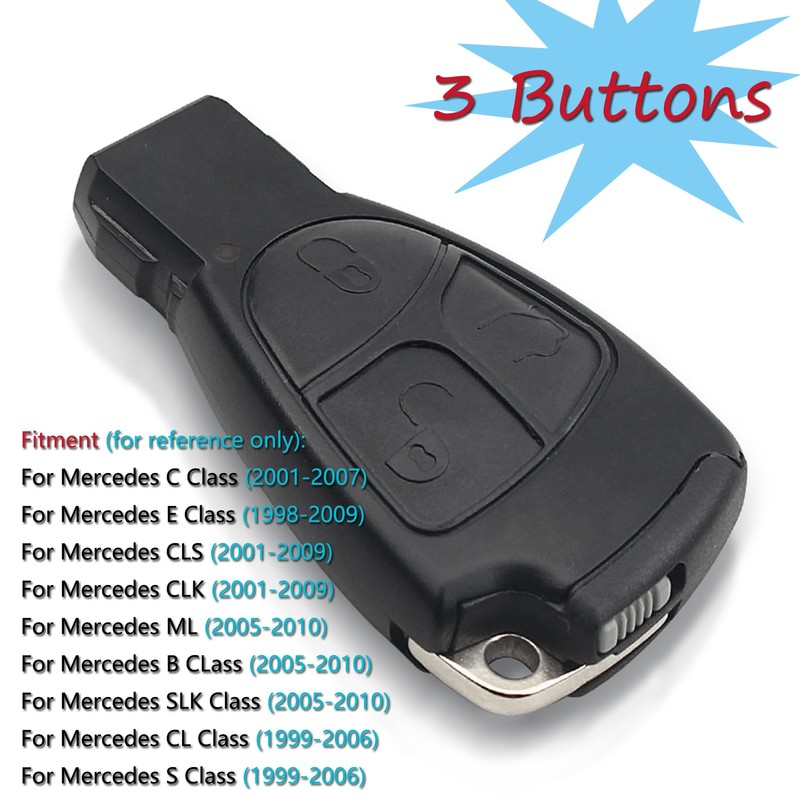 Heart Horse Remote Controls Key Replacements for Mercedes B C