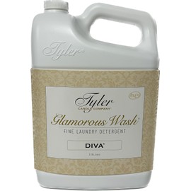 Tyler's Diva Glam Wash Laundry Detergent, Gallon (128 Fl oz) (Pack of 1) ILIOS Packaging.