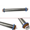 IntXanth Stainless Steel Rolling Pin with Thickness Rings, 17 Inches