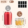 ComSaf 4oz Small Airtight Glass Jars Set of 6 with