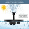 AISITIN Solar Power Bird Bath Fountain Pump Upgrade 1.5W Solar
