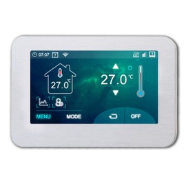 Underfloor Heating Full Colour Touch Screen 4.3 inch Thermostat (Floor & Air Sensing Thermostat) - WiFi Connection