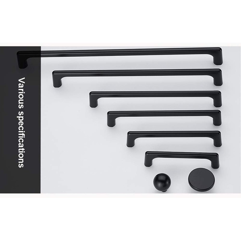 BOZONLI Cupboard Handles, Black Kitchen Door Handles T Bar Handle